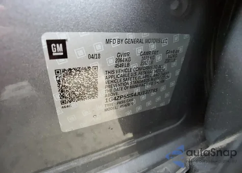 2018 Buick Lacrosse Essence из США, поврежденный, VIN 1G4ZP5SS4JU137785